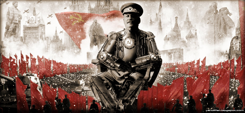 Illustration for article titled WWII Leaders Get a Dieselpunk Makeover